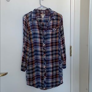 Plaid Lucky Brand TShirt Dress